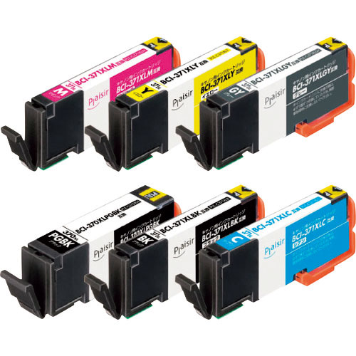 エレコム　プレジール　キヤノン　ＢＣＩ－３７１ＸＬ＋３７０ＸＬ　６ＭＰ対応　６色＿