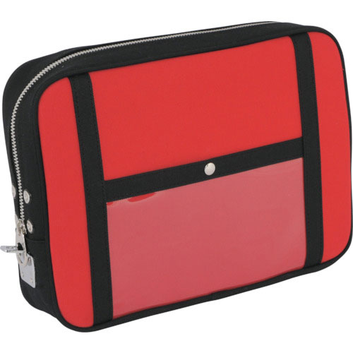 ＳＡＮＥＩ　帆布メール用ポーチ（ＬＬ）馬蹄錠金具付　赤＿