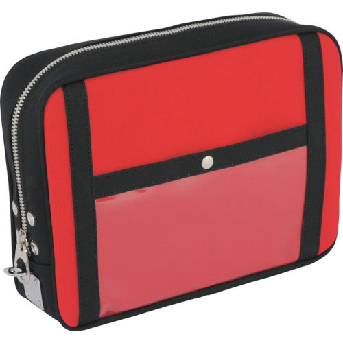 ＳＡＮＥＩ　帆布メール用ポーチ（Ｌ）馬蹄錠金具付　赤＿