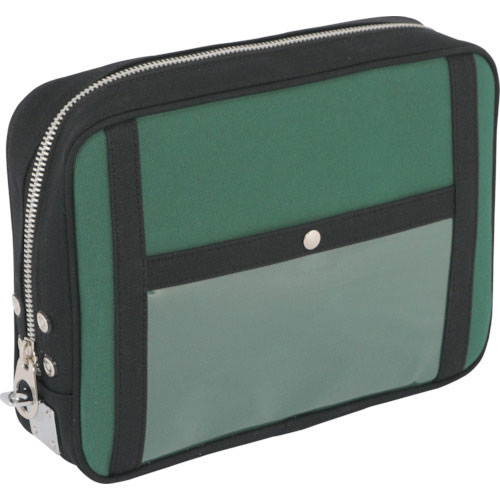 ＳＡＮＥＩ　帆布メール用ポーチ（Ｌ）馬蹄錠金具付　モスグリーン＿