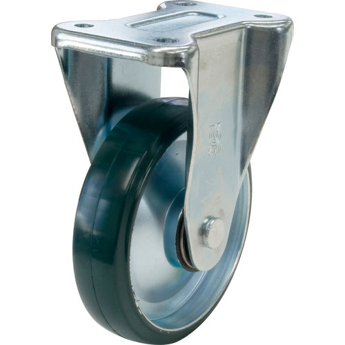 ユーエイ　新型プレスキャスター　固定車　１３０径射出ウレタン車輪＿