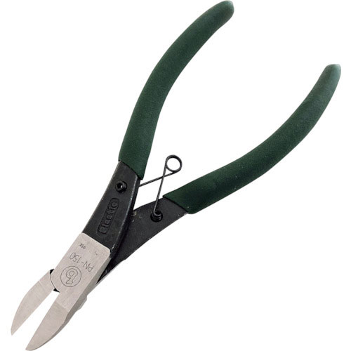 ベストツール　マルビー　プラスチックニッパー　スリム　フラット刃（ビニールグリップ付）１６５ｍｍ＿