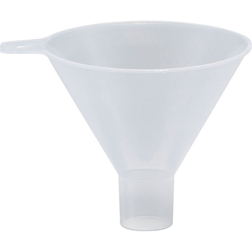 ＴＲＵＳＣＯ　粉末ロート　上部内径Φ９８ｘ足外径２６ｘ足長２４　ＰＰ製＿