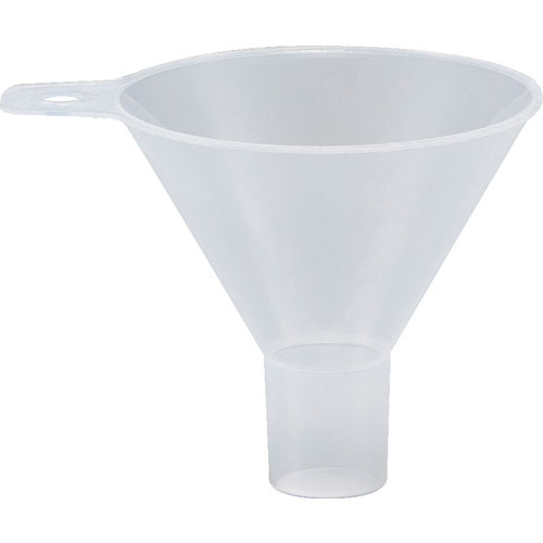 ＴＲＵＳＣＯ　粉末ロート　上部内径Φ８４ｘ足外径２４ｘ足長２６　ＰＰ製＿