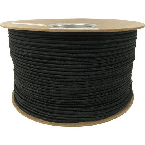 ユタカメイク　タイトゴムロープドラム巻　６ｍｍ×２００ｍ　ブラック＿