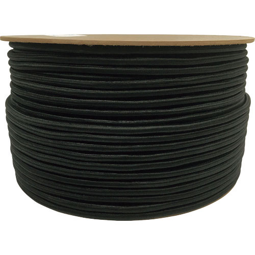 ユタカメイク　タイトゴムロープドラム巻　９ｍｍ×１５０ｍ　ブラック＿