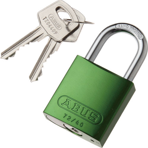 パンドウイット　ロックアウト用ハイセキュリティパドロック　緑＿
