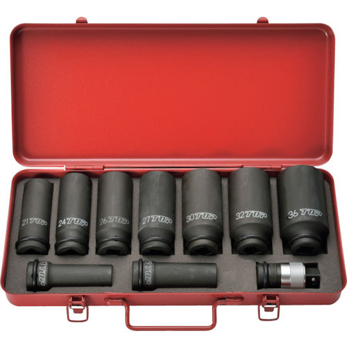 ＴＯＰ　インパクトレンチ用超ロングソケット・ワンタッチアダプターセット＿