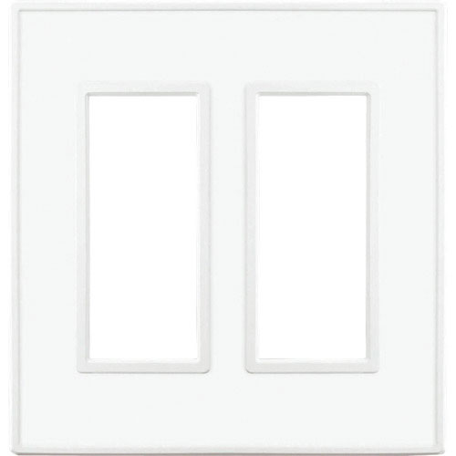 スガツネ工業　（２１００３２２２８）ＰＸＰ－ＦＷ０２－ＣＷスイッチプレート・コンセントプレート（２連＿