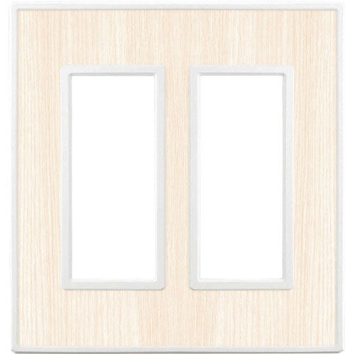 スガツネ工業　（２１００３２２２１）ＰＸＰ－ＦＷ０２－ＷＷスイッチプレート・コンセントプレート（２連＿