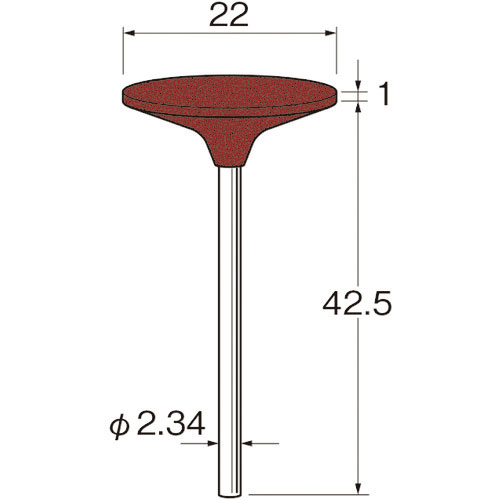 リューター　軸付シリコンゴム砥石外径（ｍｍ）：２２粒度（＃）：３２０＿