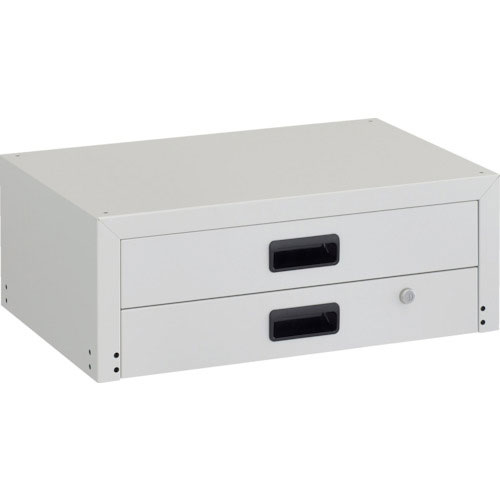 ＴＲＵＳＣＯ　ツールワゴン　ラビットワゴン用２段引出　６００Ｘ４００　ホワイト＿