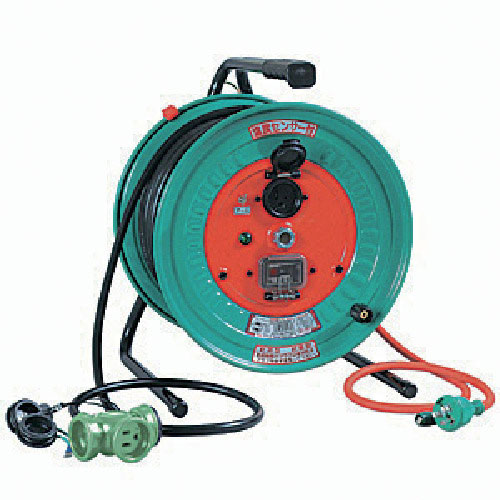 日動　電工ドラム　屋外型　びっくリール　過負荷漏電保護連用ブレーカ付　３０ｍ＿