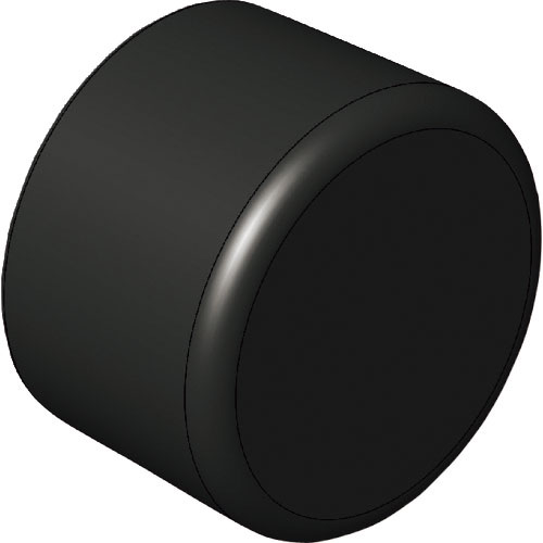 アインツ　パイプエンドキャップ（黒）・φ１２＿