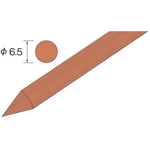 ミニモ　ポリッシングウッドスティック　ソフト　丸　φ６．５　（５個入）＿