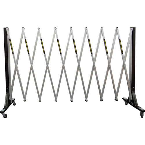 ＡＮＺＥＮ　現場用簡易アルミゲート　ＲＦゲート　キャスター付き　Ｈ９００　４Ｍ　＿