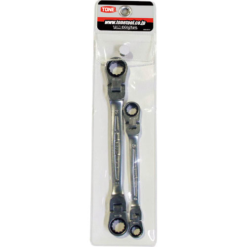 ＴＯＮＥ　両首振ラチェットめがねレンチセット　２点セット＿