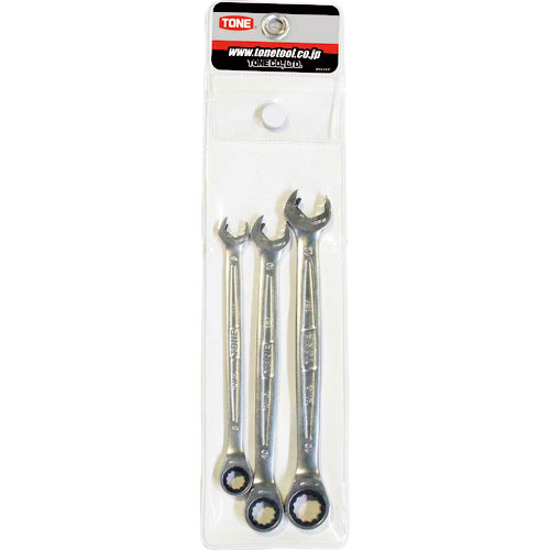ＴＯＮＥ　コンビネーションラチェットレンチ　クイックラチェットめがねレンチセット　３点セット＿