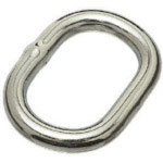 水本　ステンレス　楕円リンク　線径８ｍｍ内長５０ｍｍ＿