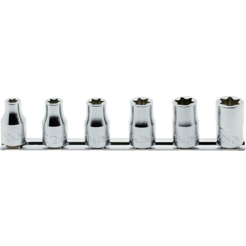 コーケン　１２．７ｍｍ差込　トルクスソケット（ナット用）レールセット　６ヶ組＿