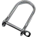 水本　ステンレス　ビッグ半丸シャックル　長さ６６．５ｍｍ　内幅３４．５ｍｍ＿