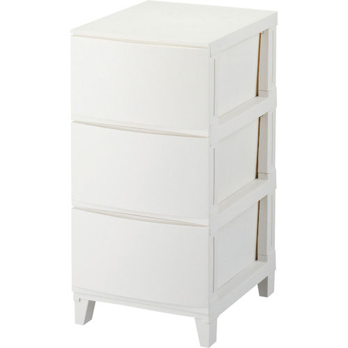 サンカ　チェスト　ルームスシェード　スリム３段　ホワイト　ＲＳＤ－Ｓ３４３ＷＨ