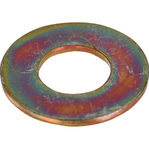 ＴＲＵＳＣＯ　平ワッシャー　ＪＩＳ　クロメート白　Ｍ４　１８００個入　ヘキサゴンパック＿