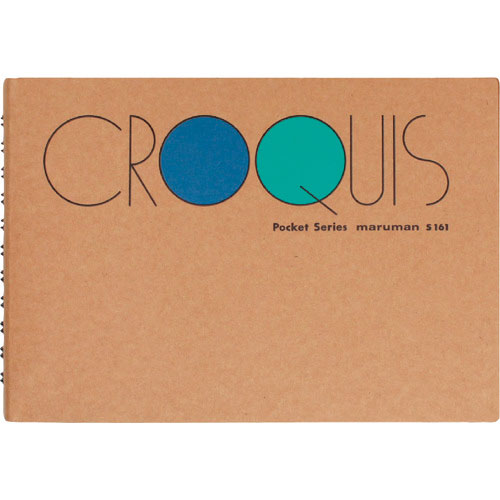 マルマン　ノート　ポケット判　クロッキー　白クロッキー紙　ポケットサイズ＿