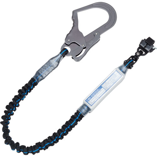 ＫＨ　じゃばらランヤード（ハーネス用）スチールペダル１７黒／青ライン＿