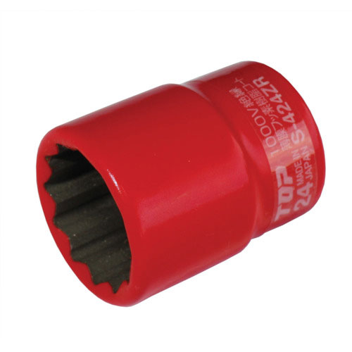 ＴＯＰ　絶縁ソケット　差込角９．５ｍｍ　対辺１３ｍｍ＿