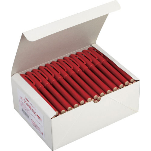 ペンテル　水性ペン　ぺんてるサインペン　赤　１００本＿