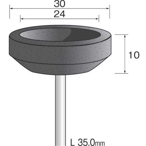 ミニモ　カップ砥石＃１００　φ３０　（１０枚入）＿