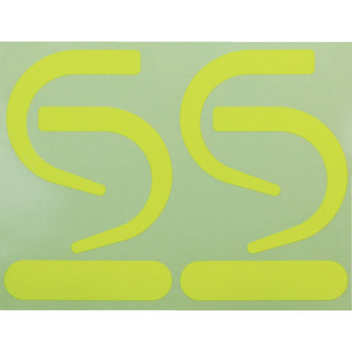 ＴＲＵＳＣＯ　フック用蛍光ステッカー　蛍光黄（２組セット）＿