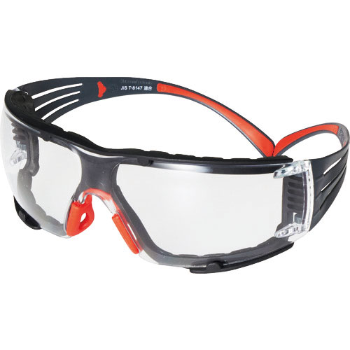 ３Ｍ　セキュアフィット　保護めがね　クリア　ＳＦ４０１ＳＧＡＦ－ＲＥＤ－Ｆ　ＪＩＳ　ガスケット付＿