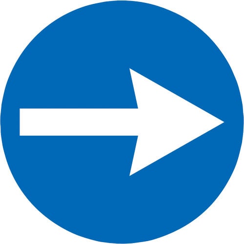 ミツギロン　表示シール　矢印　ＳＦ－６８－Ｄ＿