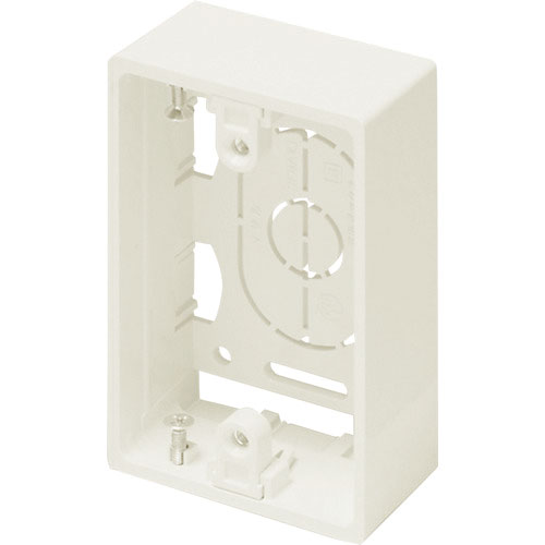 マサル　ニュー・エフモール付属品　露出ボックス　１個用　浅型　ミルキーホワイト＿