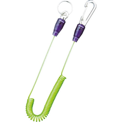 ＴＯＰ　スリムセーフティコード　ステンレスワイヤー　イエローグリーン＿