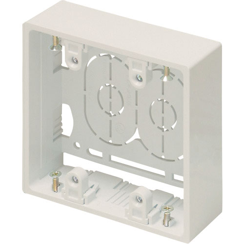 マサル　ニュー・エフモール付属品　露出ボックス　２個用　浅型　ミルキーホワイト＿