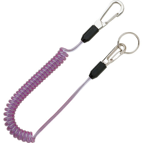 ＴＯＰ　セーフティコード　ステンレスワイヤー　バイオレット　最大長さ１３５０／自然長４１０ｍｍ＿