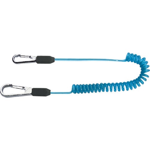 ＴＯＰ　セーフティコード　ステンレスワイヤー　ブルー　最大長さ１３５０／自然長４１０ｍｍ＿