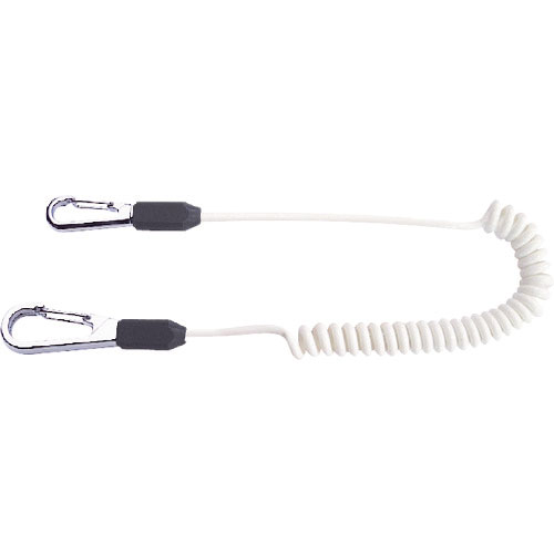 ＴＯＰ　セーフティコード　ステンレスワイヤー　ホワイト　最大長さ１３５０／自然長４１０ｍｍ＿