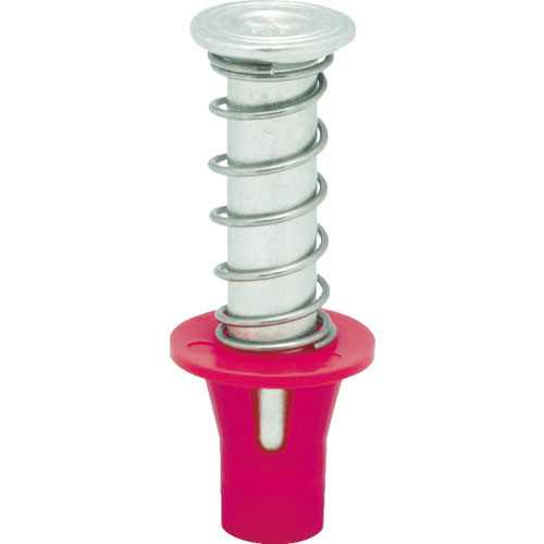 三門　デッキプレート用インサート　スプリングハンガー　４分　赤　１００個入＿