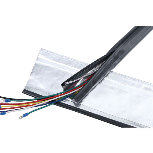 ＴＲＵＳＣＯ　電磁波シールド結束チューブ　ジッパータイプ　１５Φ１０ｍ＿