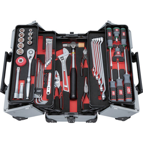 ＫＴＣ　工具セット（両開きメタルケースタイプ）［５２点］＿