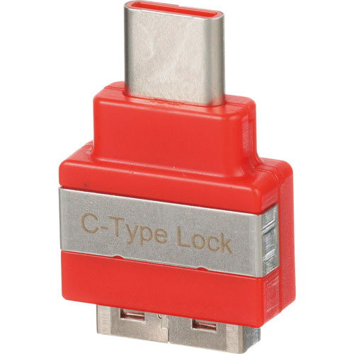 パンドウイット　Ｓｍａｒｔｋｅｅｐｅｒシリーズ　ＵＳＢ　Ｔｙｐｅ－Ｃ用　セキュリティブロック　赤　１＿