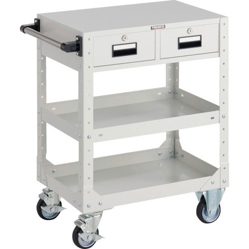 ＴＲＵＳＣＯ　ＳＲ型ワゴン　６００×４００×Ｈ７９５　引出付　ホワイト＿