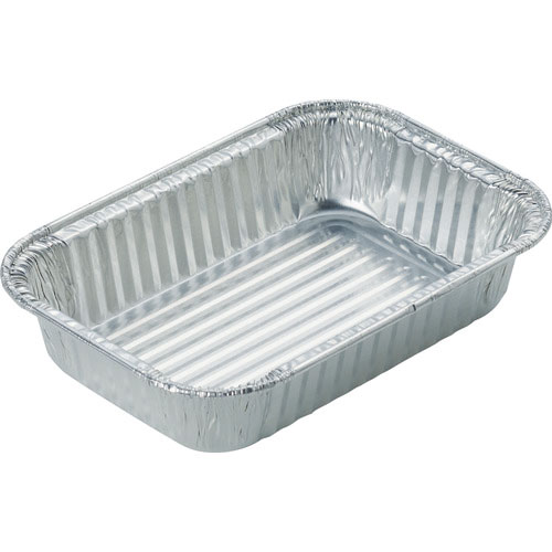 ＴＲＵＳＣＯ　使い捨てアルミ容器　角浅型　２０枚入　１９０ＣＣ＿