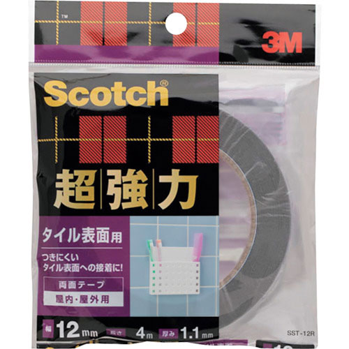 ３Ｍ　スコッチ　超強力両面テープ　タイル表面用　１２ｍｍ×４ｍ＿
