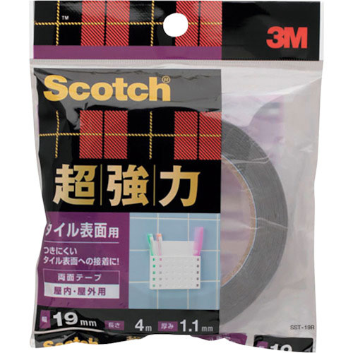 ３Ｍ　スコッチ　超強力両面テープ　タイル表面用　１９ｍｍ×４ｍ＿