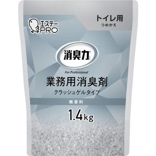 エステー　Ｇ消臭力　クラッシュゲルトイレ用　詰替　１．４ｋｇ　無香料＿